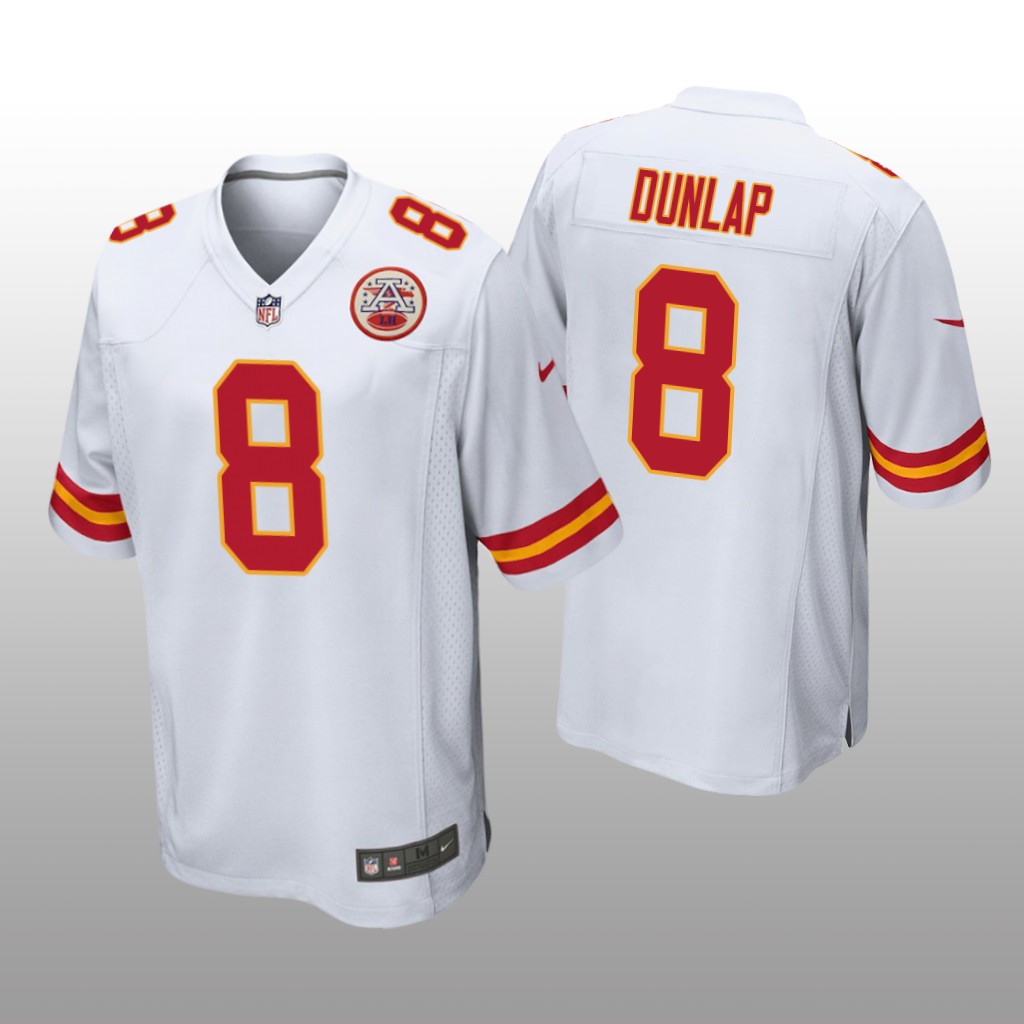 Kansas City Chiefs Carlos Dunlap White Jersey Game - Men's