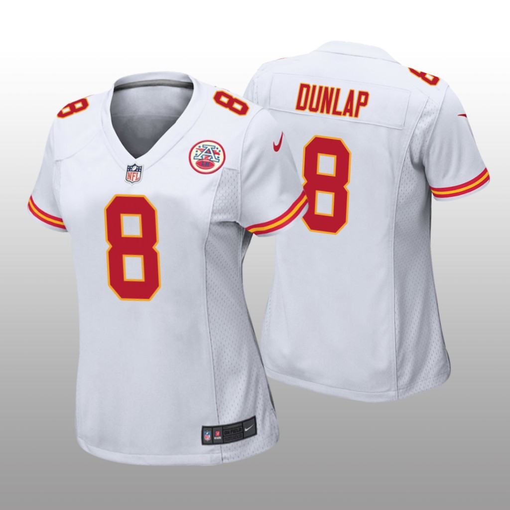 Kansas City Chiefs Carlos Dunlap White Jersey Game - Women's