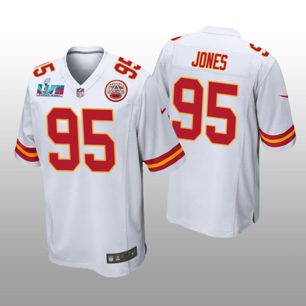 Kansas City Chiefs Chris Jones White Game Jersey Super Bowl LVII - Men's