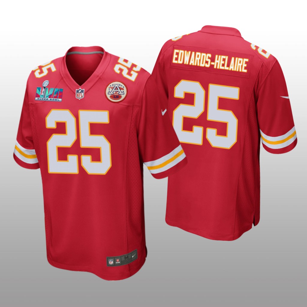 Kansas City Chiefs Clyde Edwards-Helaire Red Game Jersey Super Bowl LVII - Men's