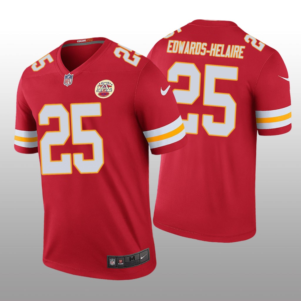 Kansas City Chiefs Clyde Edwards-Helaire Red Jersey Color Rush Legend - Men's