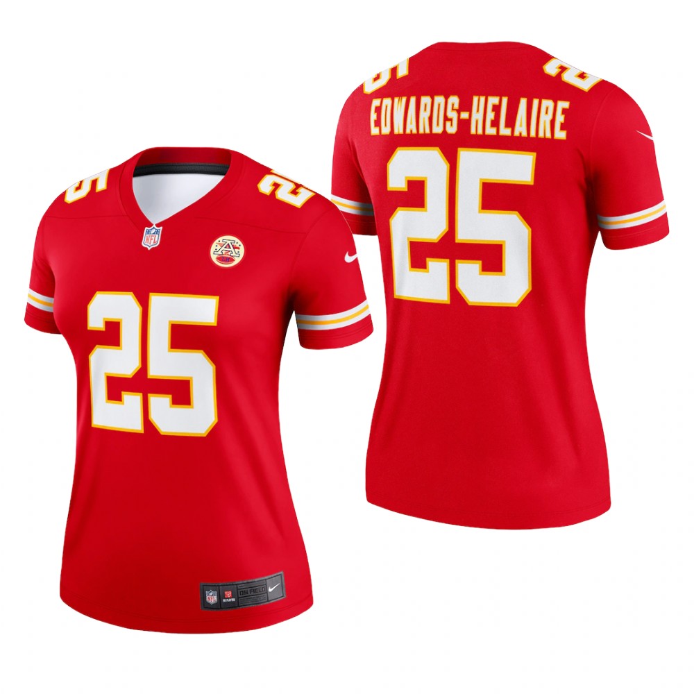 Kansas City Chiefs Clyde Edwards-Helaire Red Jersey Legend - Women's