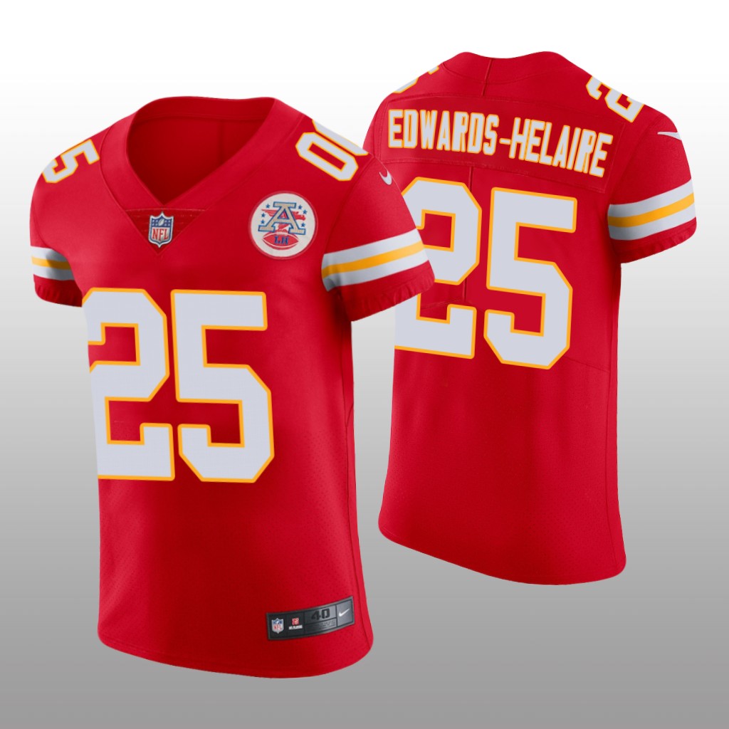 Kansas City Chiefs Clyde Edwards-Helaire Red Jersey Vapor Elite Men's