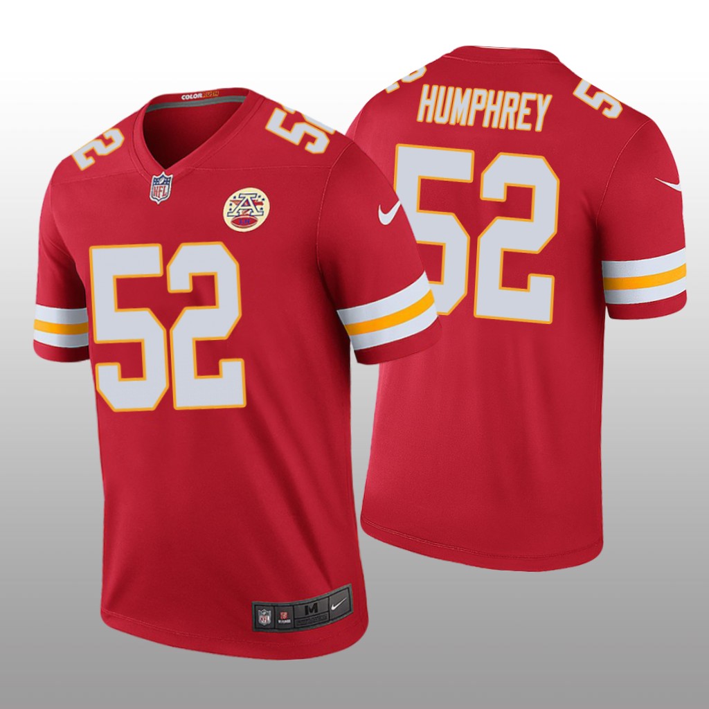 Kansas City Chiefs Creed Humphrey Red Jersey Color Rush Legend - Men's