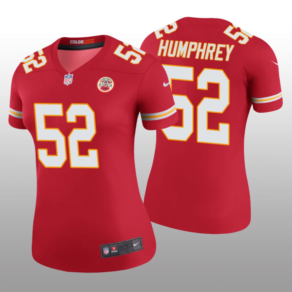 Kansas City Chiefs Creed Humphrey Red Jersey Color Rush Legend - Women's