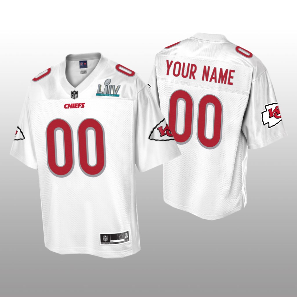 Kansas City Chiefs Custom White Jersey Super Bowl LIV Champions - Men's