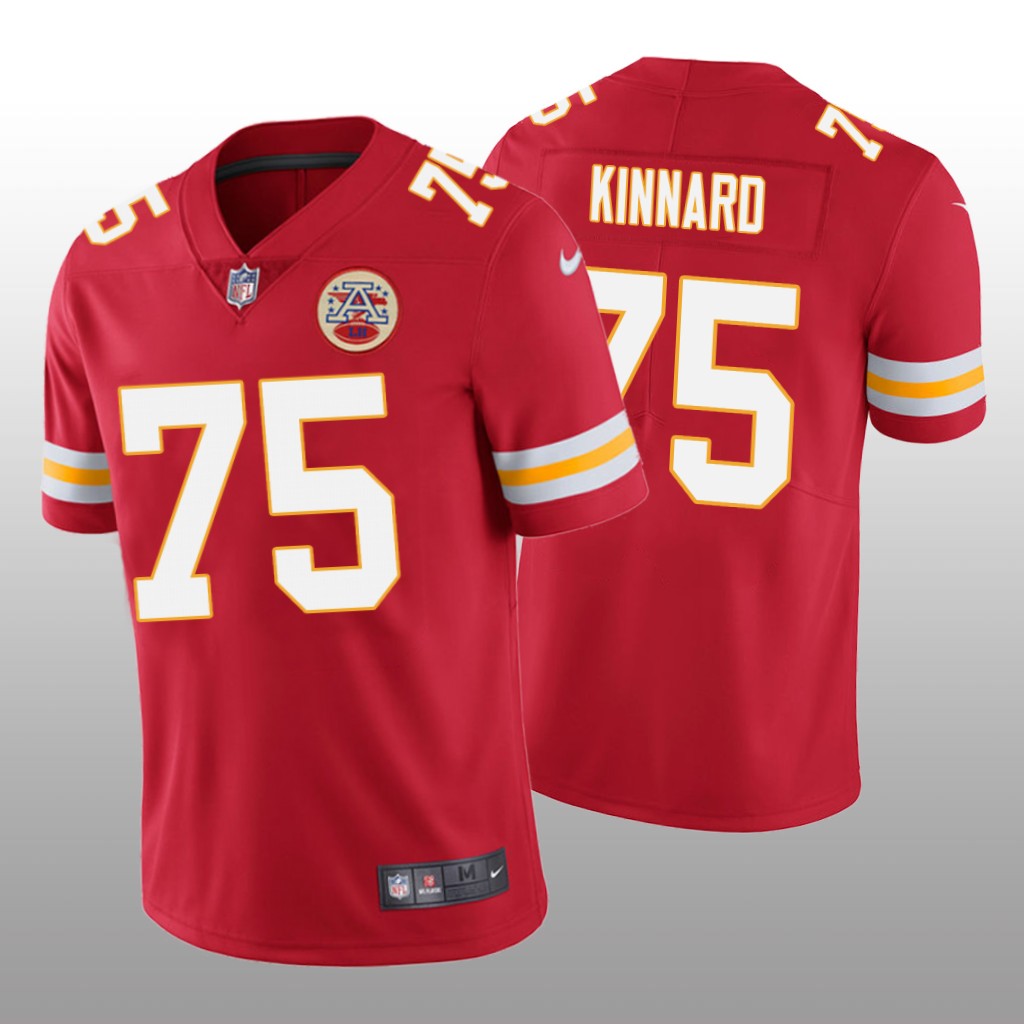 Kansas City Chiefs Darian Kinnard Red Jersey Vapor Limited Men's
