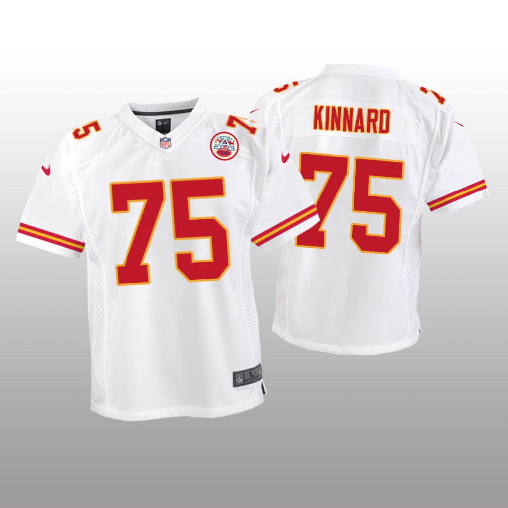 Kansas City Chiefs Darian Kinnard White Jersey Game - Youth