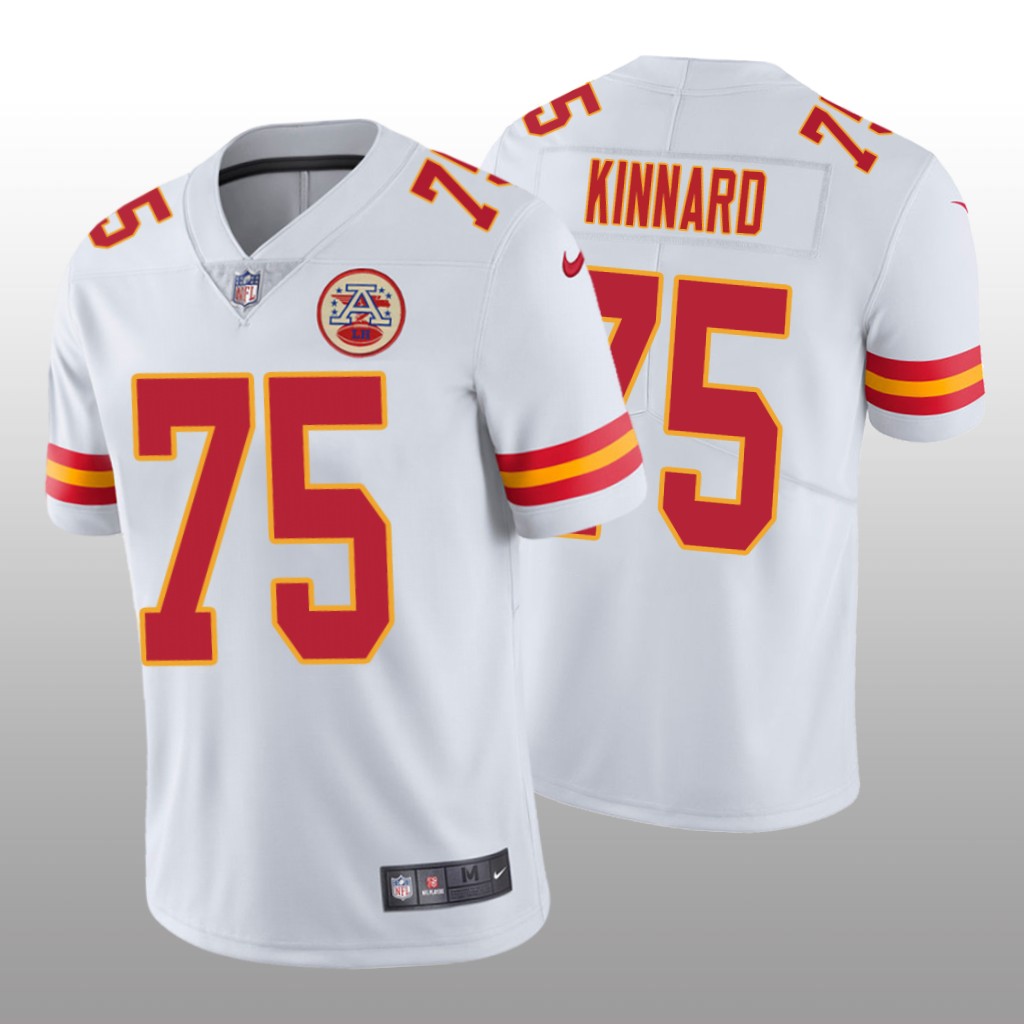 Kansas City Chiefs Darian Kinnard White Jersey Vapor Limited Men's