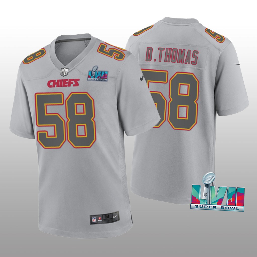 Kansas City Chiefs Derrick Thomas Gray Atmosphere Jersey Super Bowl LVII - Men's