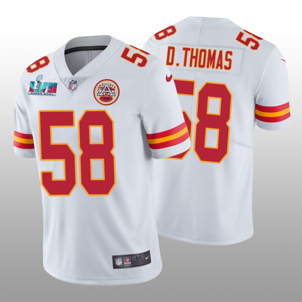 Kansas City Chiefs Derrick Thomas White Vapor Limited Jersey Super Bowl LVII - Men's
