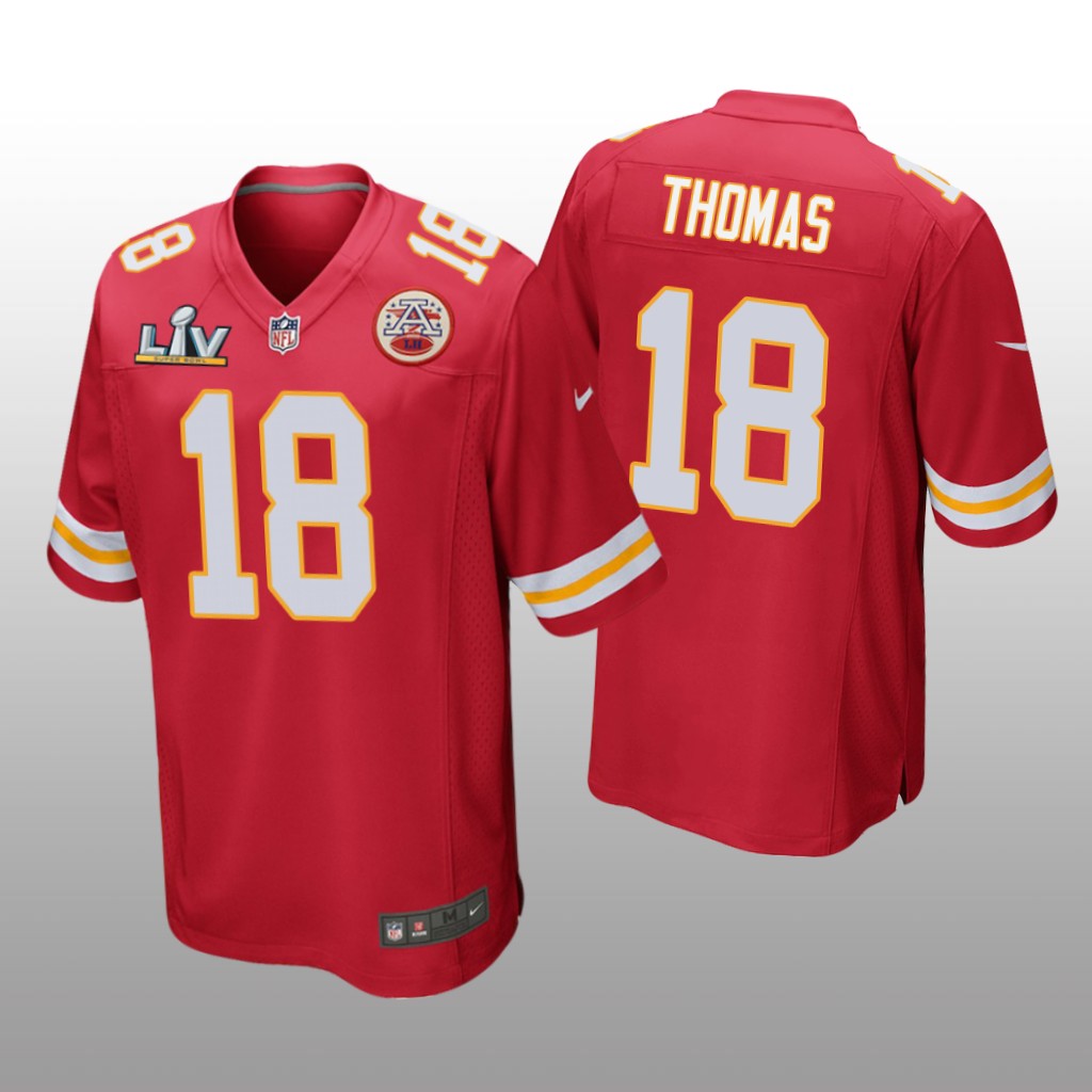 Kansas City Chiefs Emmitt Thomas Red Game Jersey Super Bowl LV - Men's