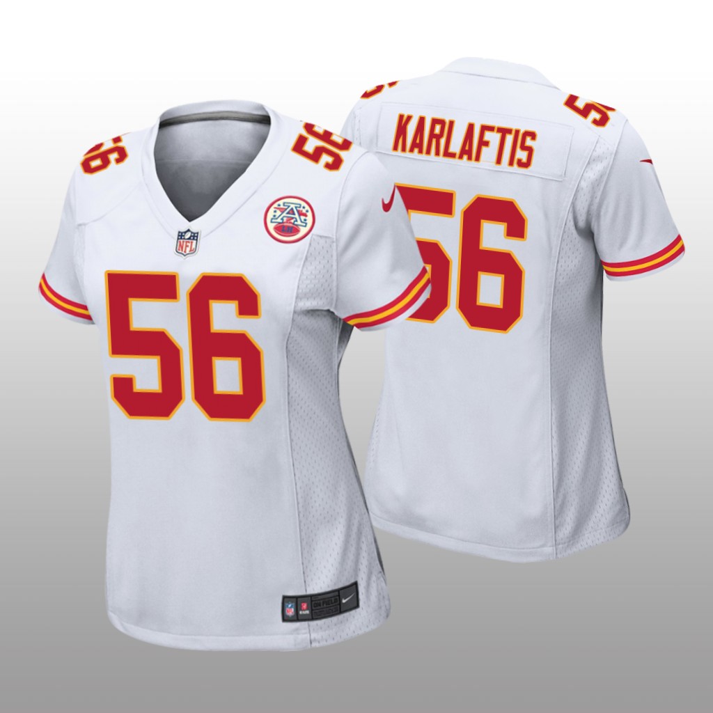 Kansas City Chiefs George Karlaftis White Jersey Game - Women's