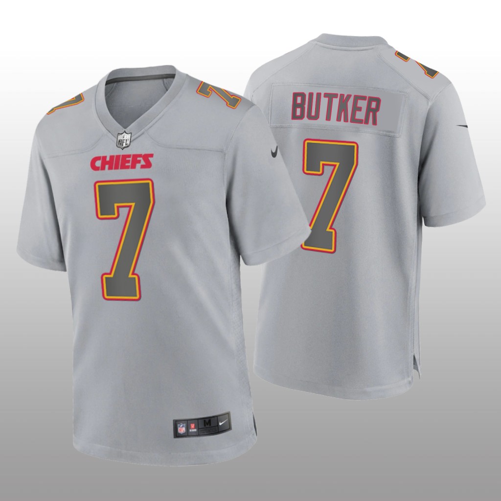 Kansas City Chiefs Harrison Butker Gray Jersey Atmosphere Fashion Game - Men's