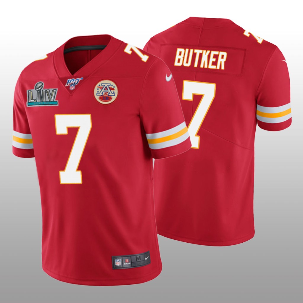 Kansas City Chiefs Harrison Butker Red Vapor Limited Jersey Super Bowl LIV - Men's