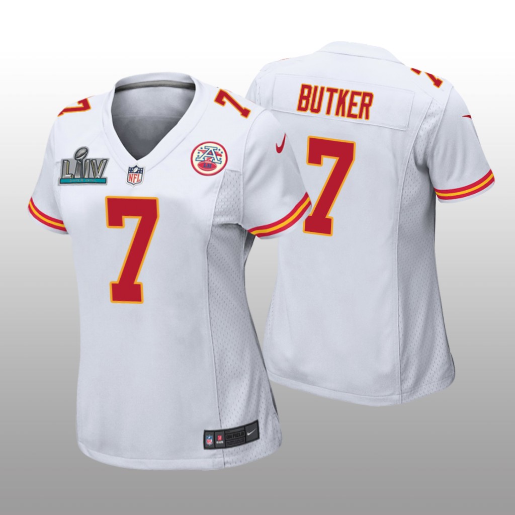 Kansas City Chiefs Harrison Butker White Game Jersey Super Bowl LIV - Women's