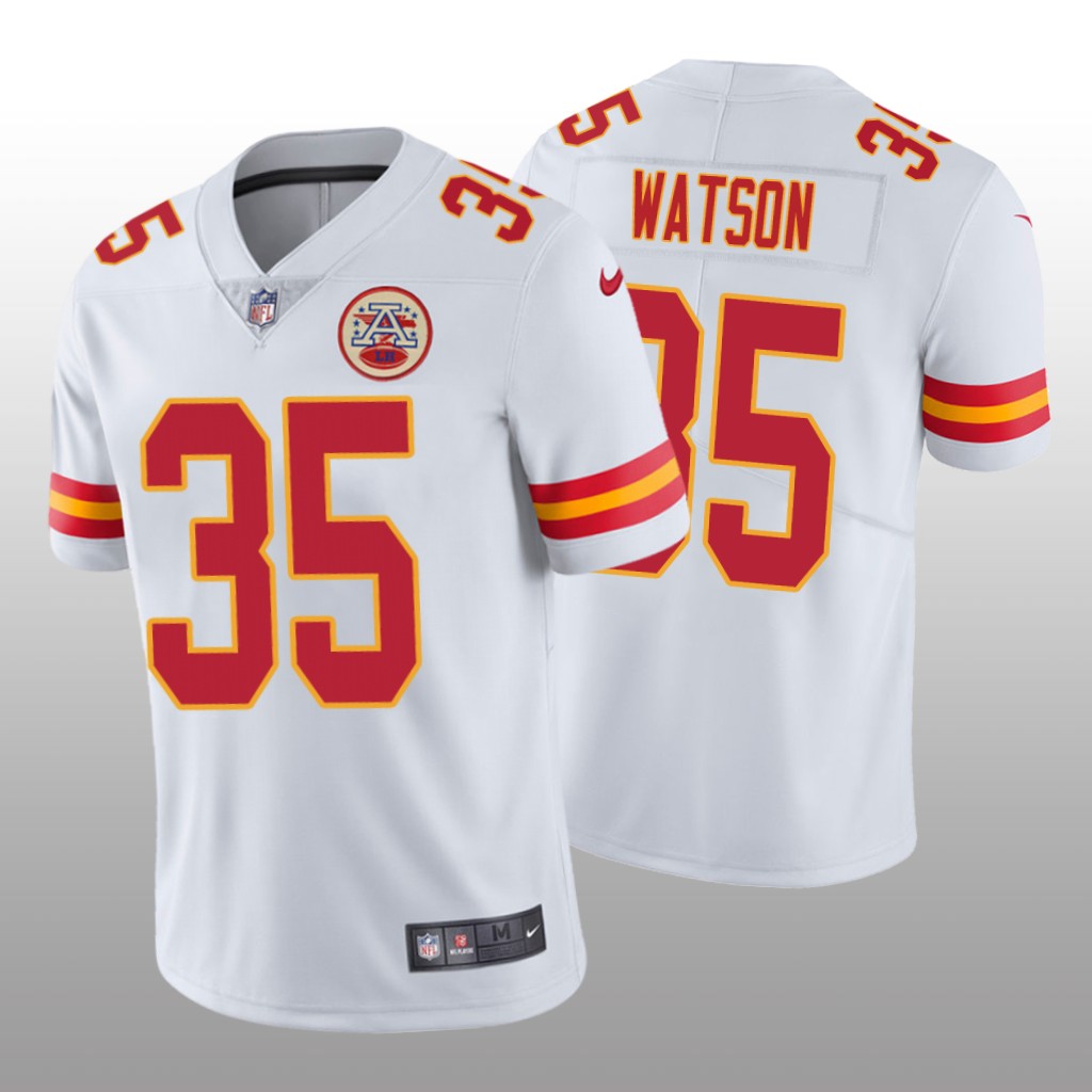Kansas City Chiefs Jaylen Watson White Jersey Vapor Limited Men's