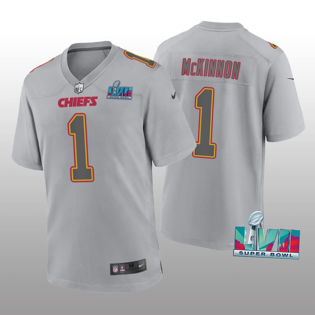 Kansas City Chiefs Jerick McKinnon Gray Atmosphere Jersey Super Bowl LVII - Men's