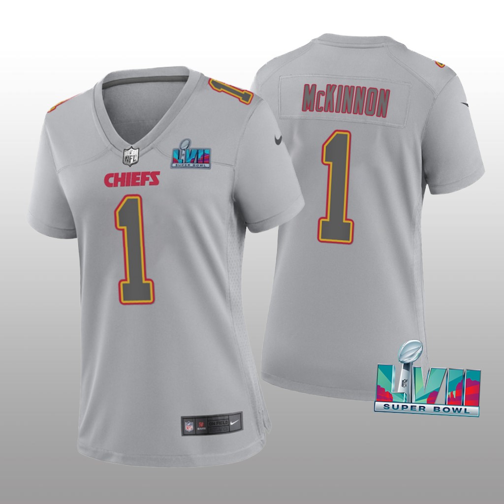 Kansas City Chiefs Jerick McKinnon Gray Atmosphere Jersey Super Bowl LVII - Women's