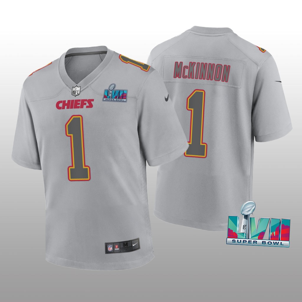 Kansas City Chiefs Jerick McKinnon Gray Atmosphere Jersey Super Bowl LVII - Youth