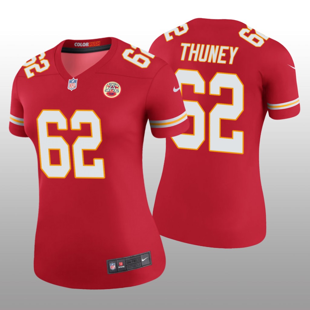 Kansas City Chiefs Joe Thuney Red Jersey Color Rush Legend - Women's