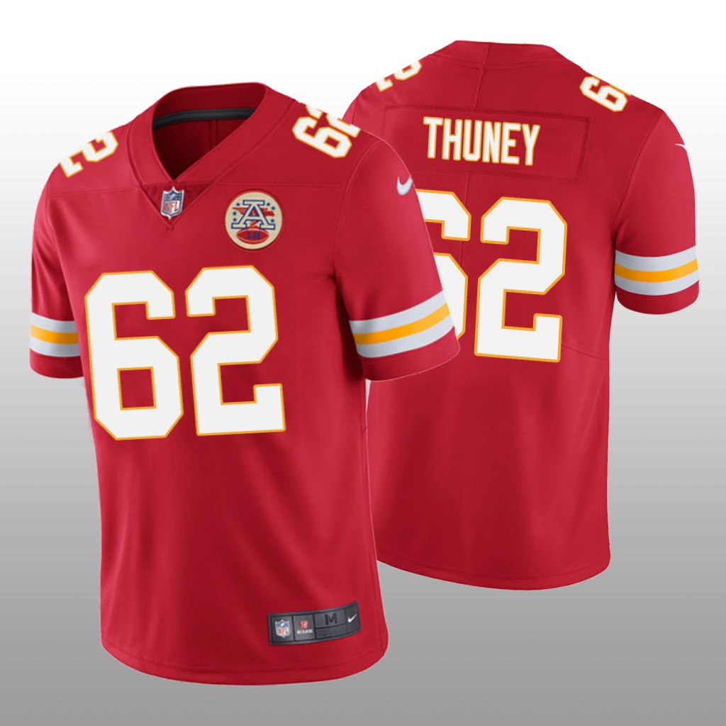 Kansas City Chiefs Joe Thuney Red Jersey Vapor Limited - Men's