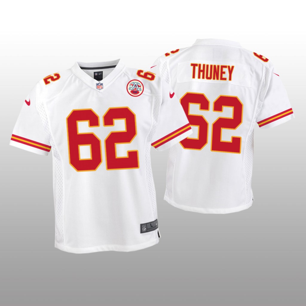 Kansas City Chiefs Joe Thuney White Jersey Game - Youth
