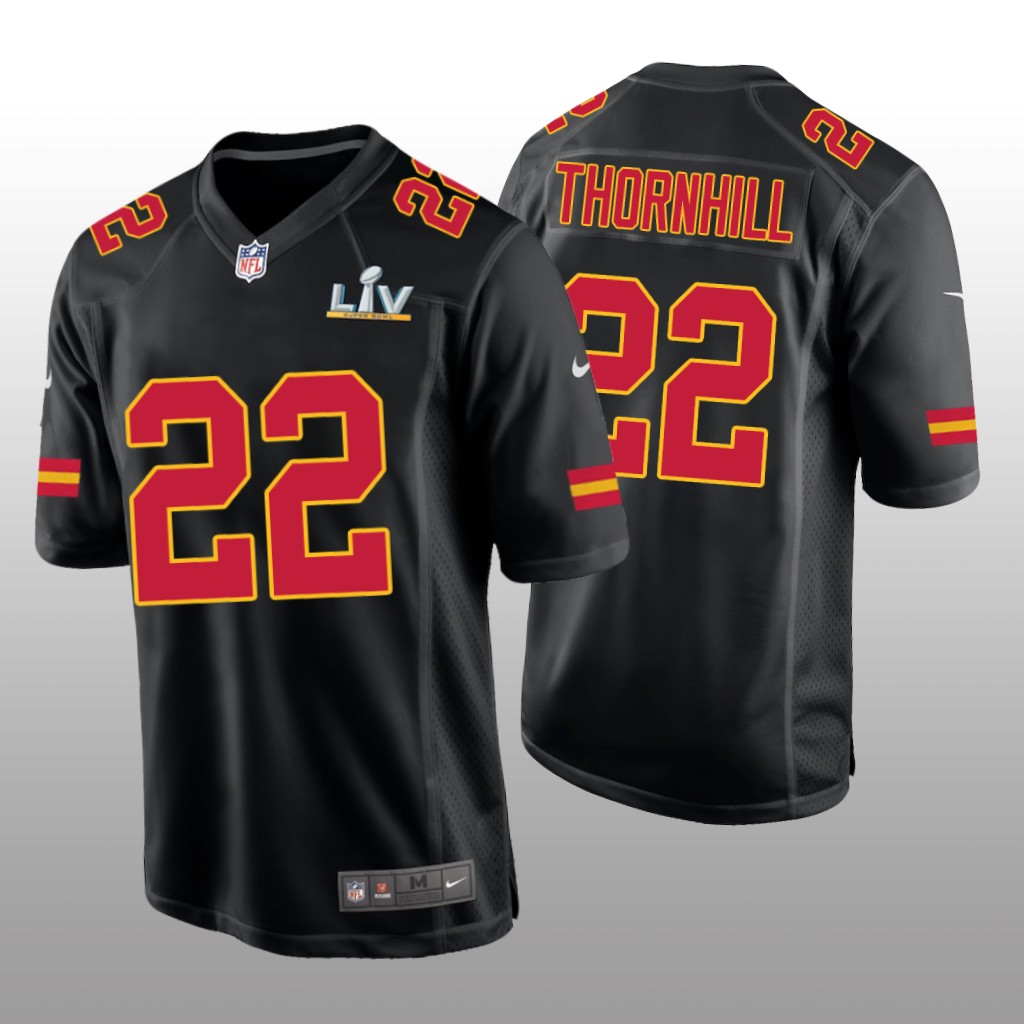Kansas City Chiefs Juan Thornhill Black Game Fashion Jersey Super Bowl LV - Men's