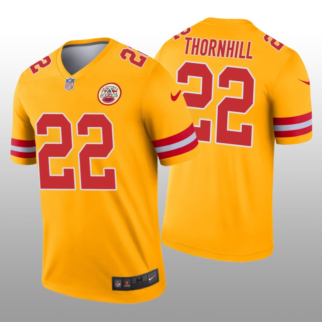 Kansas City Chiefs Juan Thornhill Gold Jersey Inverted Legend - Men's