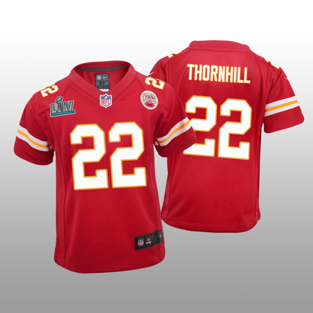 Kansas City Chiefs Juan Thornhill Red Game Jersey Super Bowl LIV - Youth