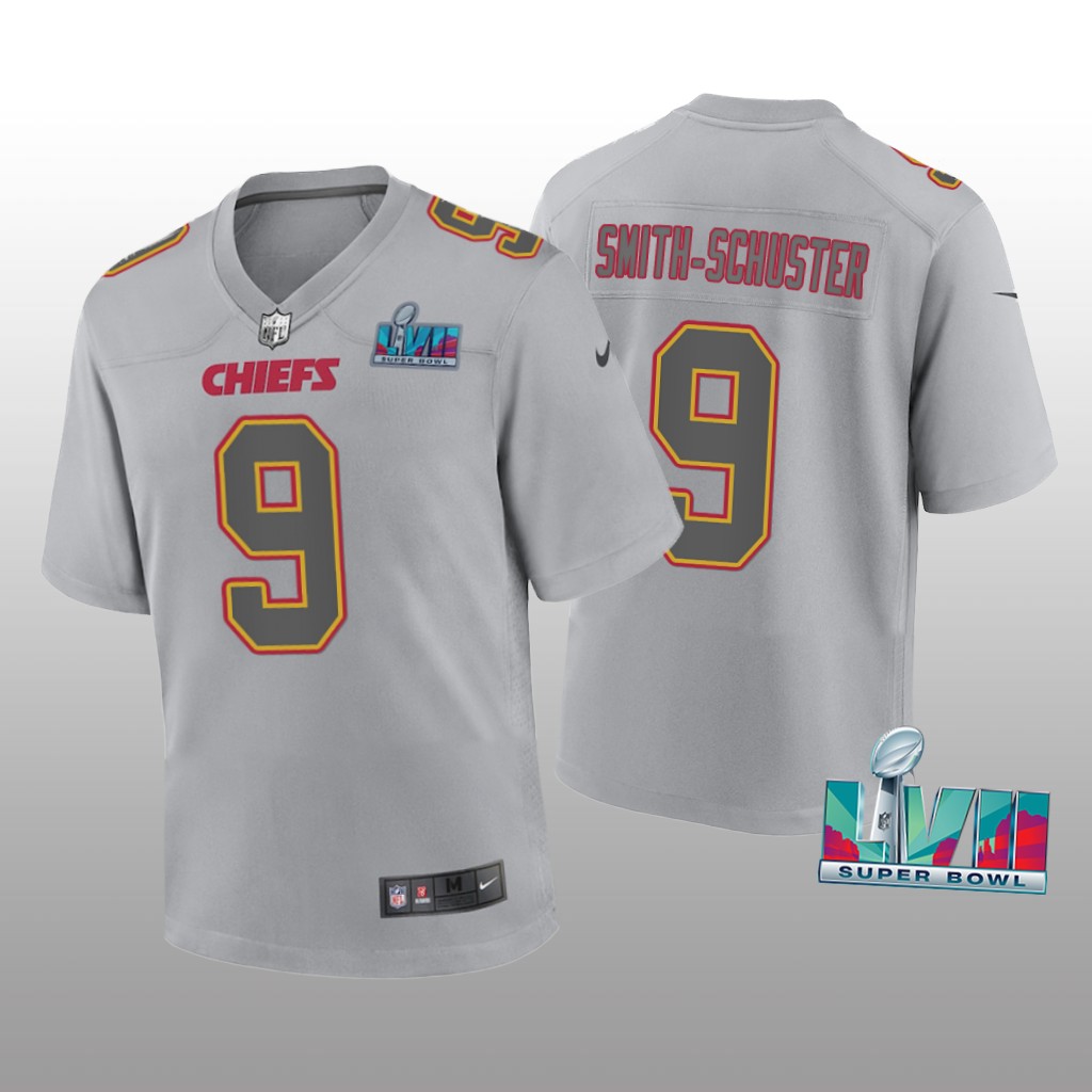 Kansas City Chiefs JuJu Smith-Schuster Gray Atmosphere Jersey Super Bowl LVII - Youth