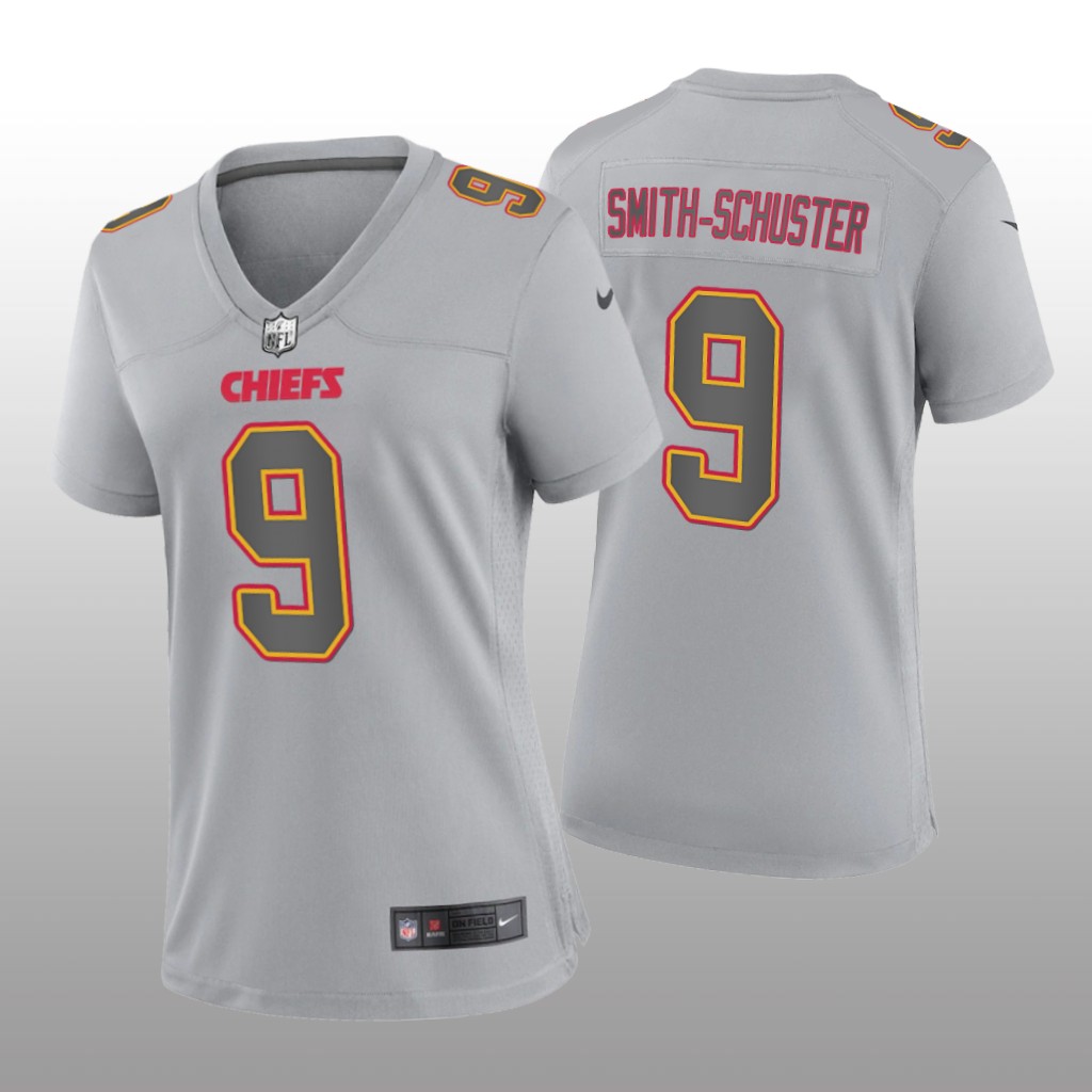 Kansas City Chiefs JuJu Smith-Schuster Gray Jersey Atmosphere Fashion Game - Women's