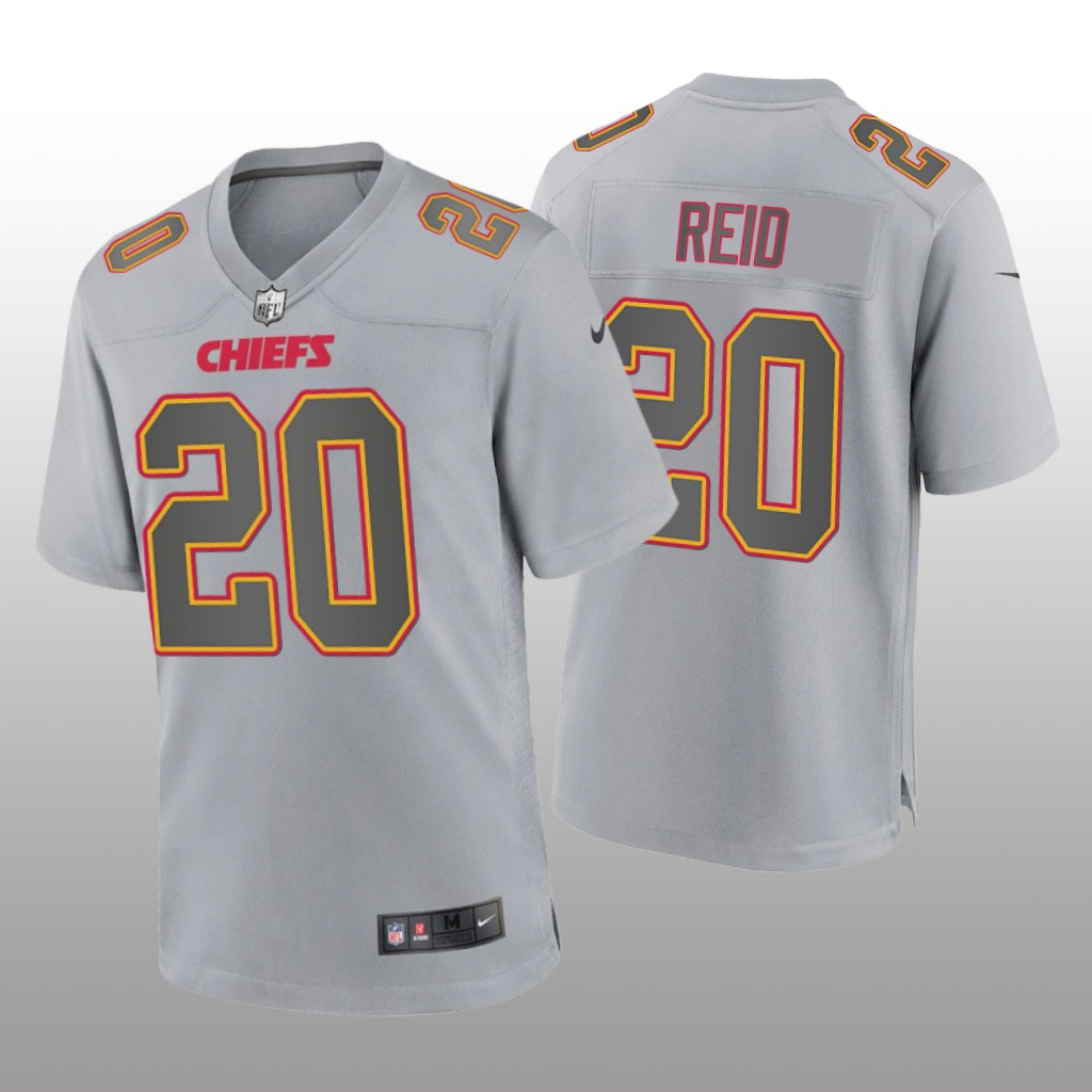 Kansas City Chiefs Justin Reid Gray Jersey Atmosphere Fashion Game - Men's