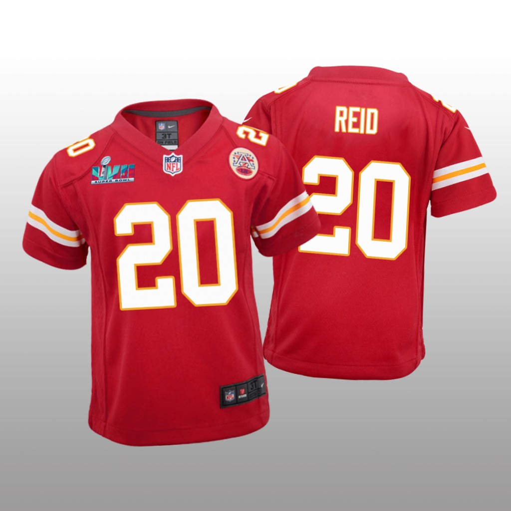Kansas City Chiefs Justin Reid Red Game Jersey Super Bowl LVII - Youth