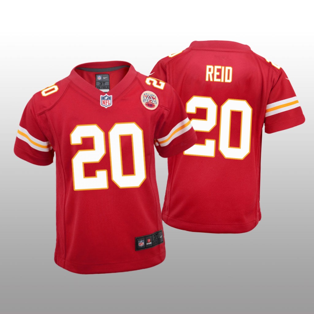 Kansas City Chiefs Justin Reid Red Jersey Game - Youth