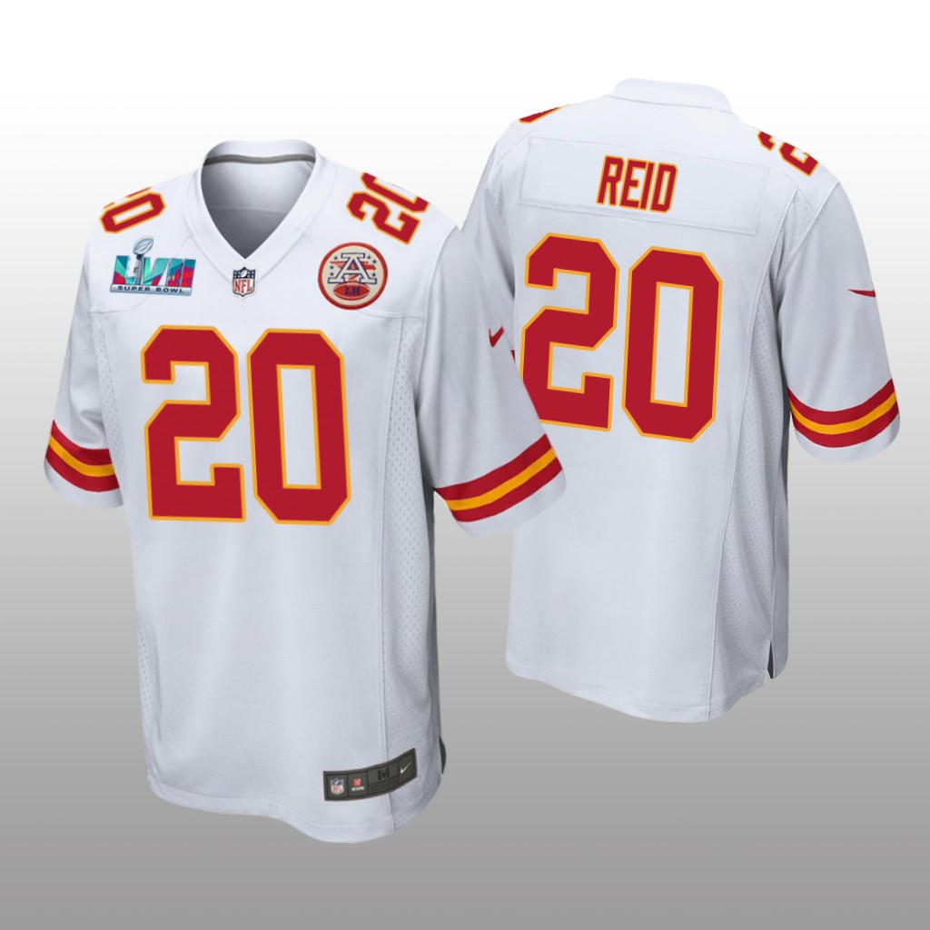 Kansas City Chiefs Justin Reid White Game Jersey Super Bowl LVII - Men's