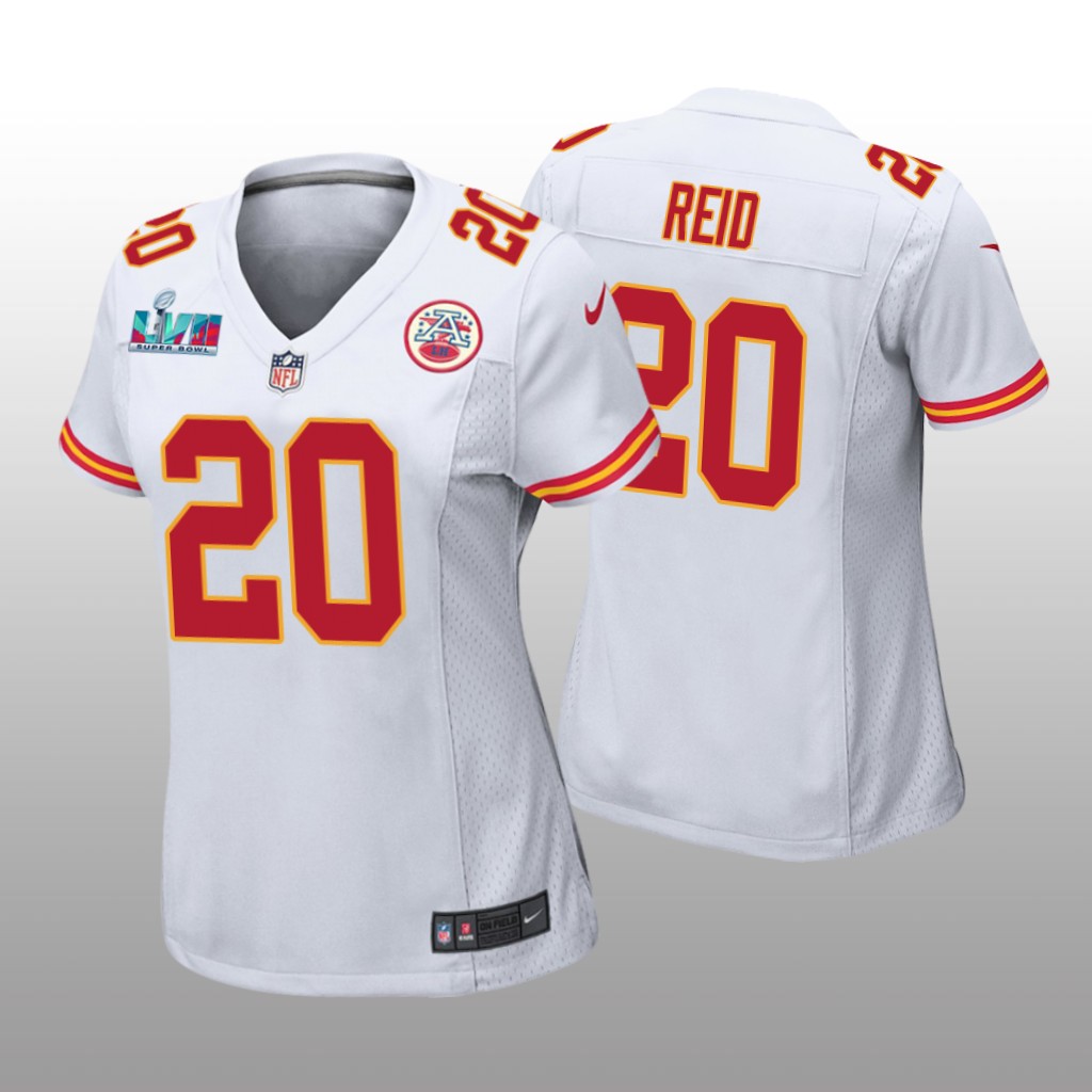Kansas City Chiefs Justin Reid White Game Jersey Super Bowl LVII - Women's
