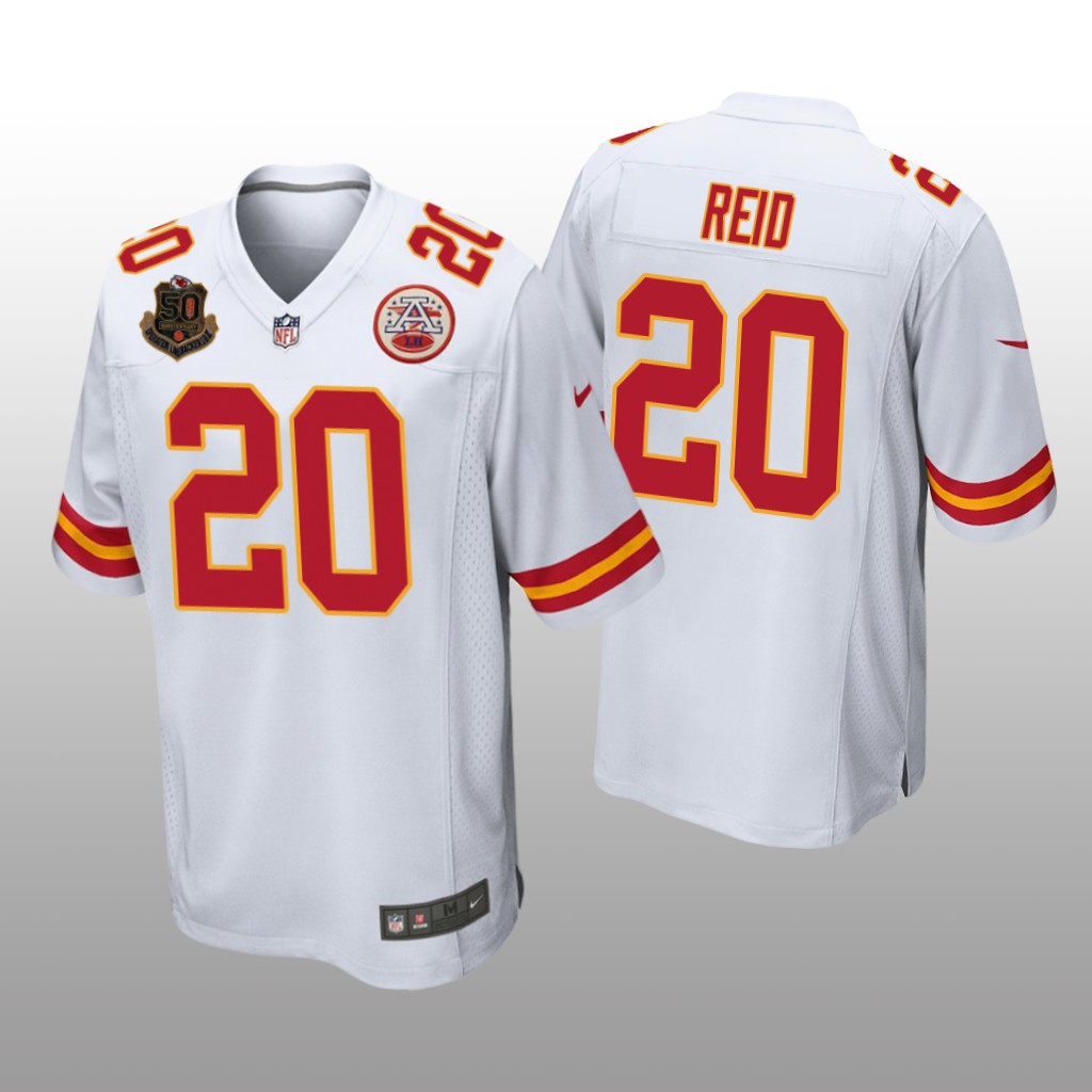 Kansas City Chiefs Justin Reid White Jersey 50th Anniversary Of Operation Linebacker - Men's