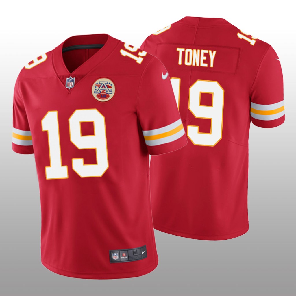 Kansas City Chiefs Kadarius Toney Red Jersey Vapor Limited - Men's