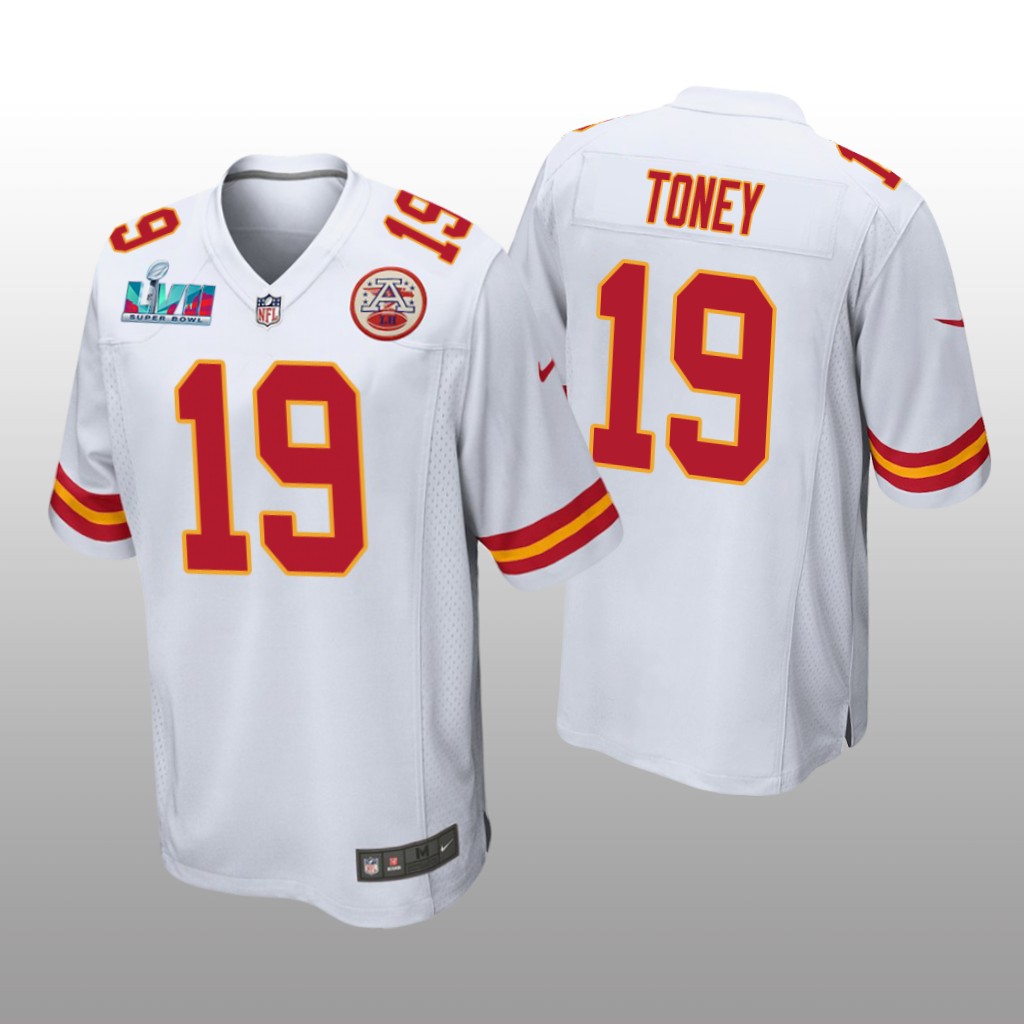 Kansas City Chiefs Kadarius Toney White Game Jersey Super Bowl LVII - Men's