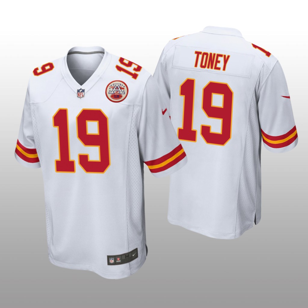Kansas City Chiefs Kadarius Toney White Jersey Game - Men's