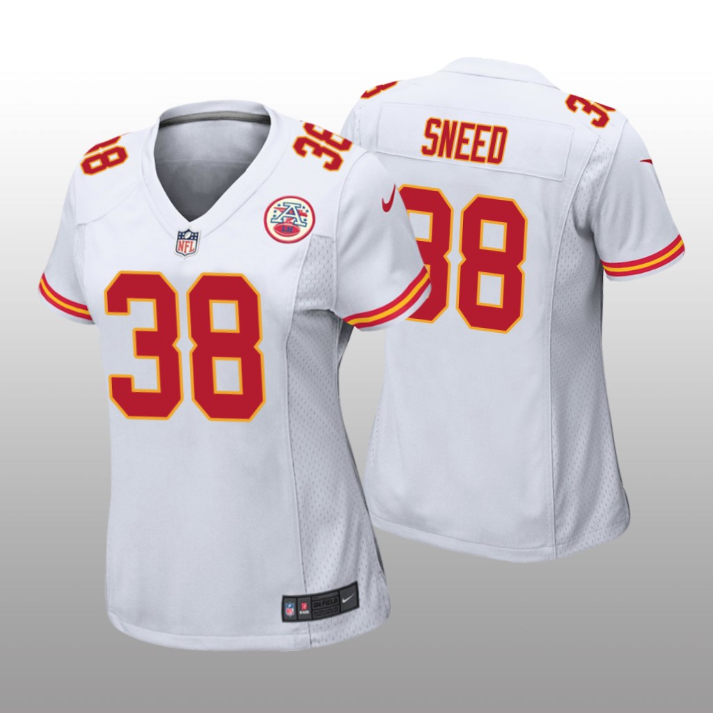 Kansas City Chiefs L'Jarius Sneed White Jersey Game - Women's