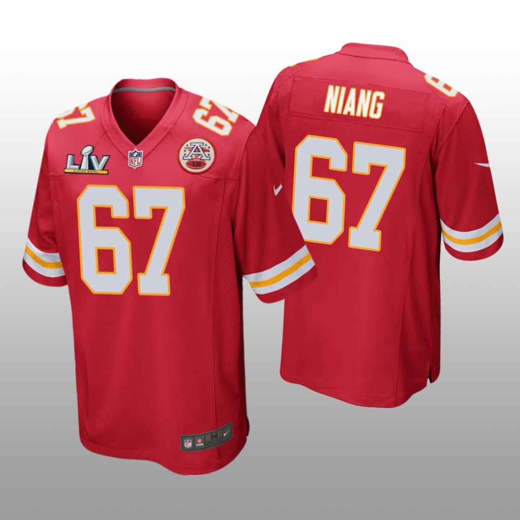 Kansas City Chiefs Lucas Niang Red Game Jersey Super Bowl LV - Men's