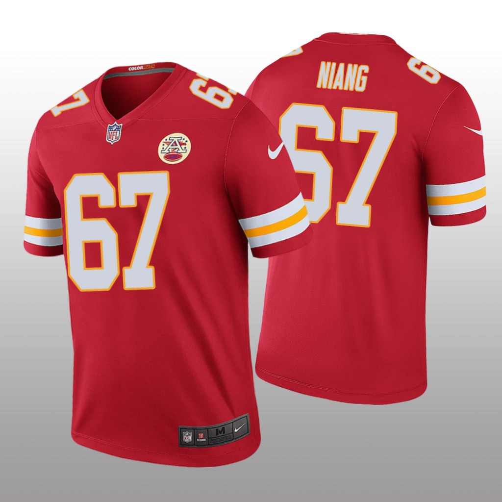 Kansas City Chiefs Lucas Niang Red Jersey Color Rush Legend - Men's