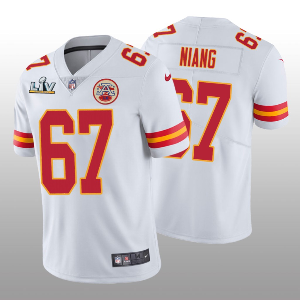 Kansas City Chiefs Lucas Niang White Vapor Limited Jersey Super Bowl LV - Men's