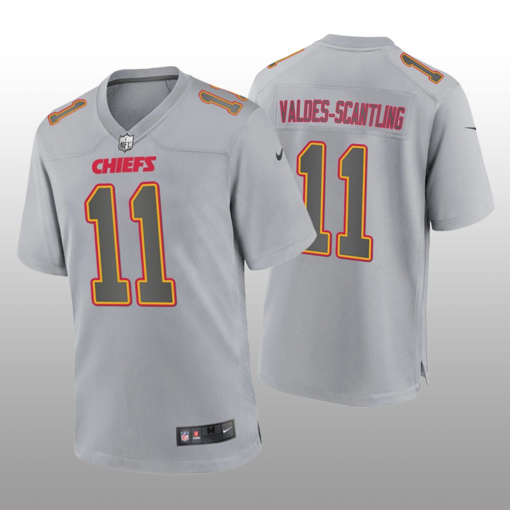 Kansas City Chiefs Marquez Valdes-Scantling Gray Jersey Atmosphere Fashion Game - Men's