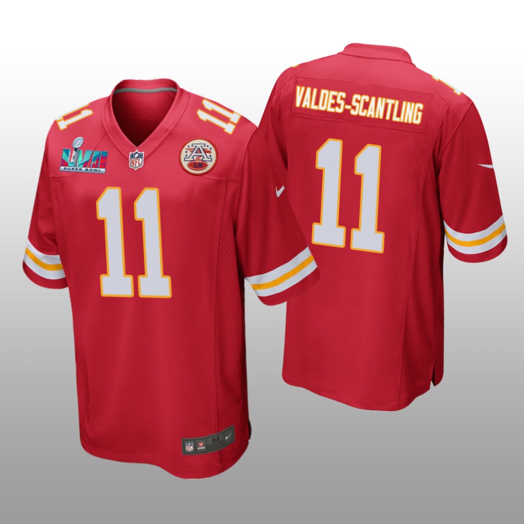 Kansas City Chiefs Marquez Valdes-Scantling Red Game Jersey Super Bowl LVII - Men's