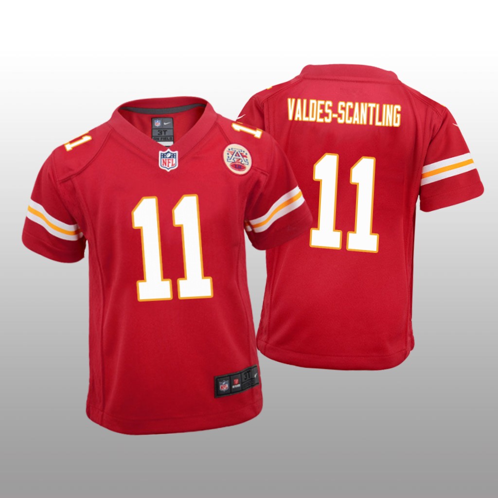 Kansas City Chiefs Marquez Valdes-Scantling Red Jersey Game - Youth