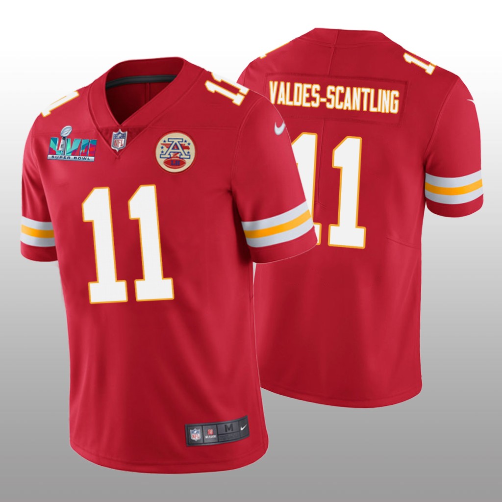 Kansas City Chiefs Marquez Valdes-Scantling Red Vapor Limited Jersey Super Bowl LVII - Men's