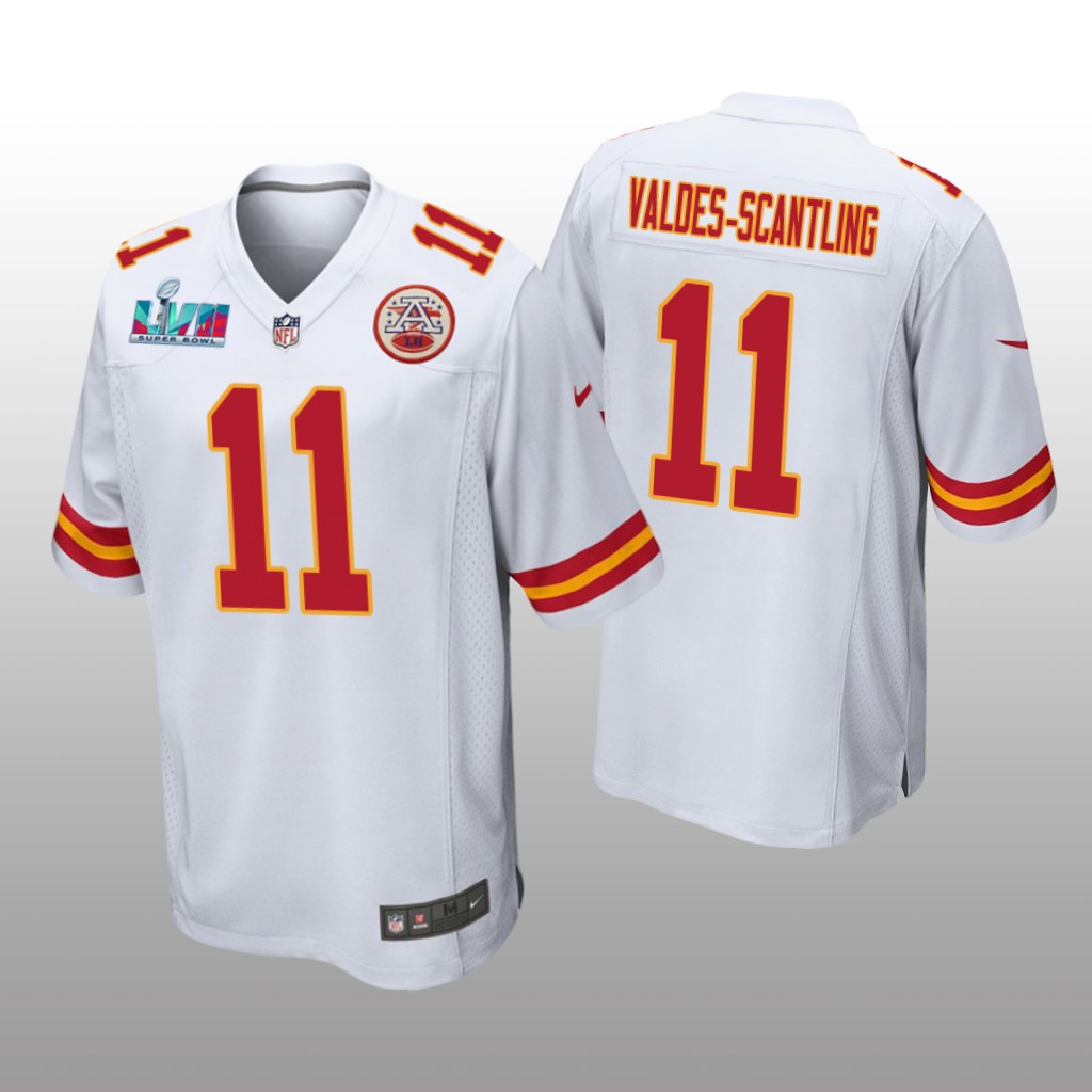 Kansas City Chiefs Marquez Valdes-Scantling White Game Jersey Super Bowl LVII - Men's